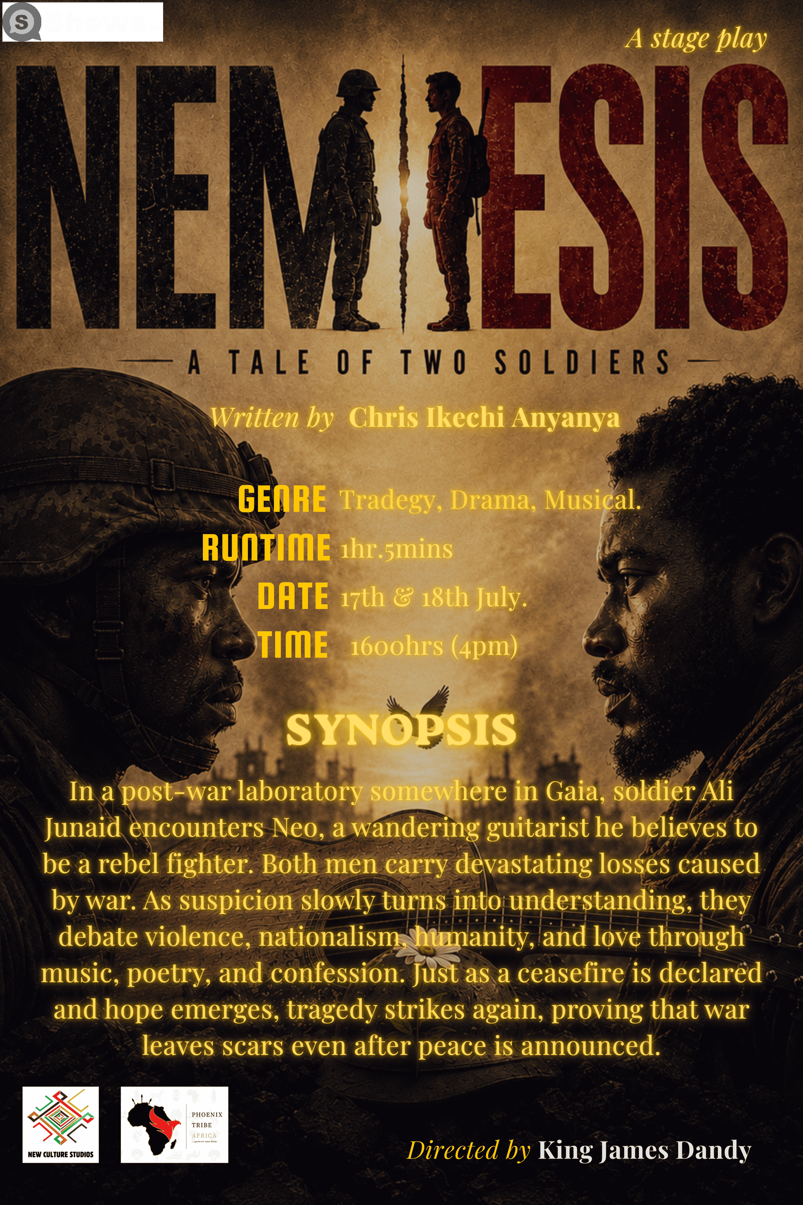 NEMESIS: A Tale Of Two Soldiers. (A Stage Play) image 2