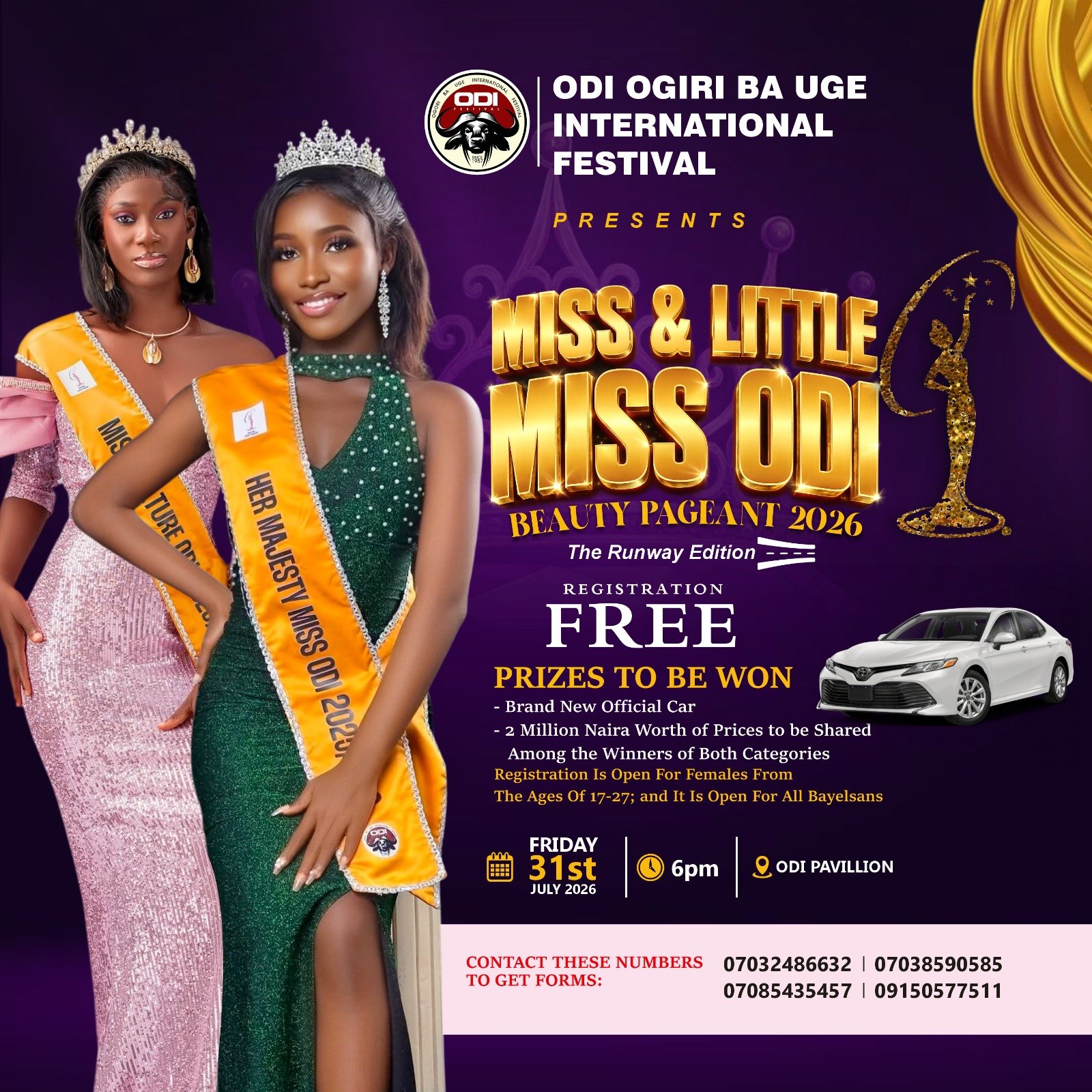 THE MISS AND LITTLE MISS ODI BEAUTY PAGEANT 2026 image 2